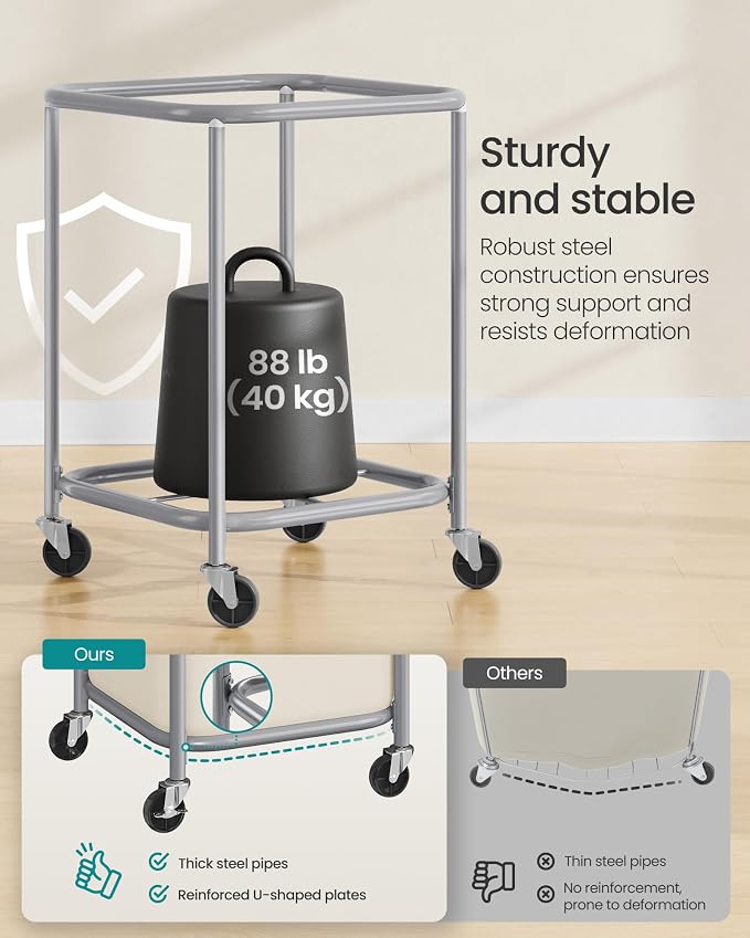 SONGMICS 45-Gallon Laundry Basket - Image 4