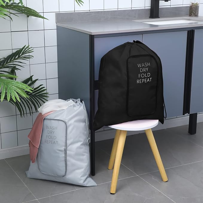 2 Pcs Travel Laundry Bag Washable Dirty Clothes Bag - Image 3