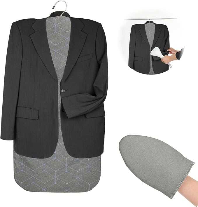 Steamer Board for Clothes With Ironing Glove, Steam Iron Stand With Pad for by Sibosen