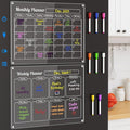 Grtard Acrylic Fridge Calendar Dry Erase Board by Grtard