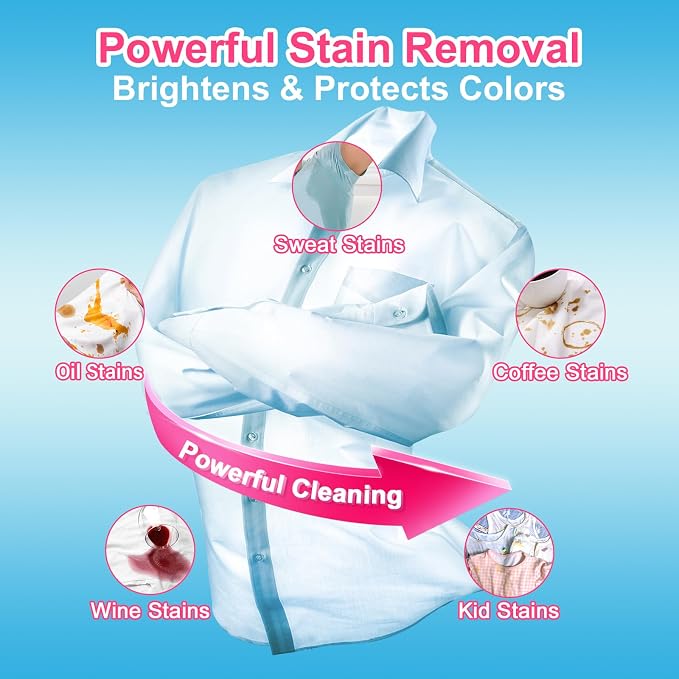 YUCO Laundry Detergent Sheets Berry Scent 160 Loads Eco Friendly Laundry Soap - Image 2