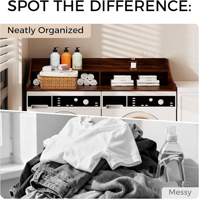2-Tier Washer Dryer Topper, Laundry Organizer - Image 4