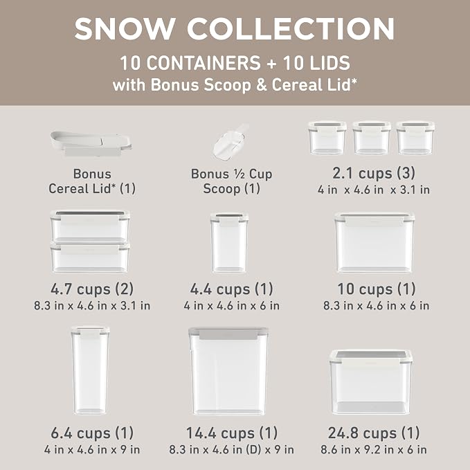 Bentgo Pantry - 22-Piece Airtight Food Storage Containers, Locking Lids - Image 7