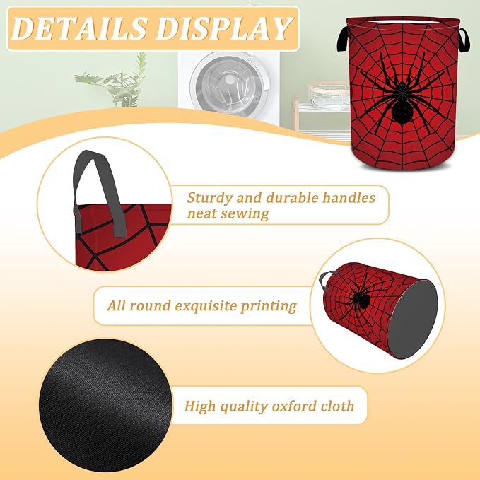 Laundry Hamper, Oxford Waterproof Foldable Clothes Storage Bin, Toy Organizer - Image 6