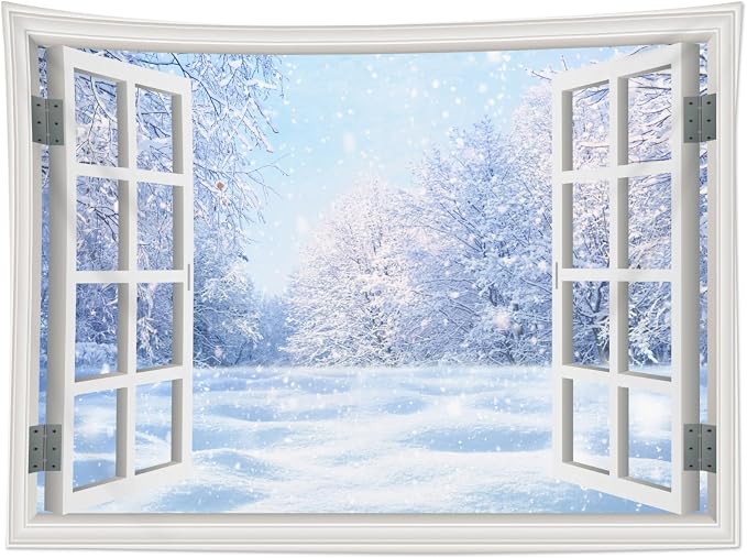 LB Winter Forest Tapestry, Christmas Pine Tree - Image 5