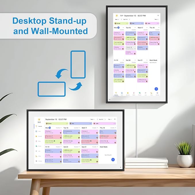 15.6 Inch Digital Calendar&Chore Chart, 1920 * 1080P Full HD Touchscreen - Image 6