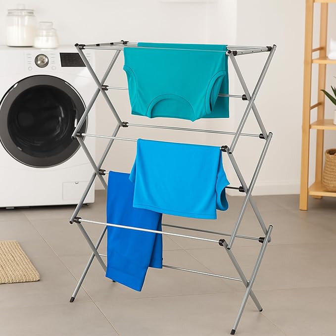 Honey-Can-Do Collapsible Clothes Drying Rack – Durable, Space-Saving Laundry & - Image 2