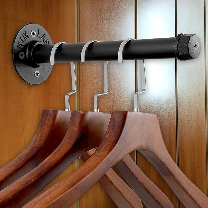 Sumnacon 2Pcs 10 Inch Industrial Pipe Clothing Rack Bars - Image 2