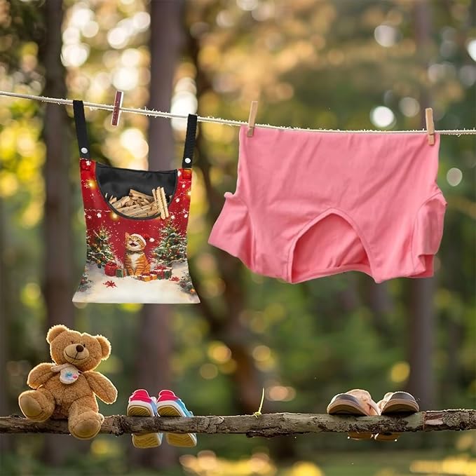 Cute Cat Clothes Pin Hanging Bag - Image 4