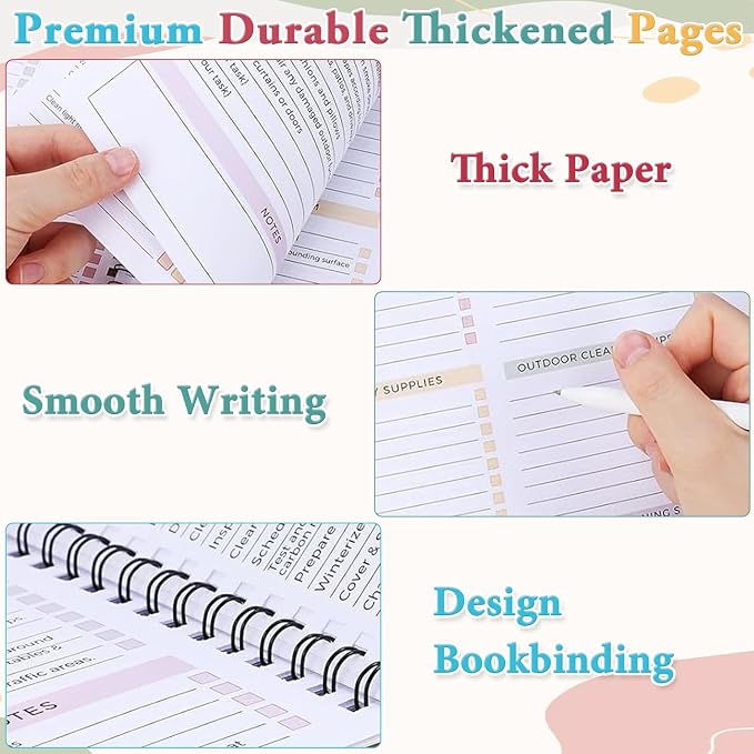 4Pcs Adhd Cleaning Planner Schedule and Checklist Organizer, Daily Weekly - Image 6