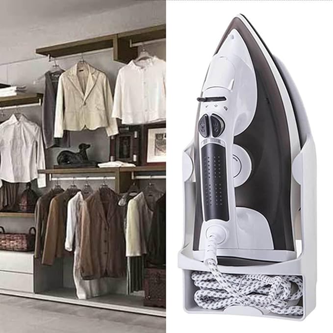 Fydun Ironing Board Hanger, Iron Holder Wall Mounted Heat Widened Electric - Image 2