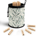 Bamboo Leaf Clothespin Bag Holder Hanging Clothespin Bag by Unknown