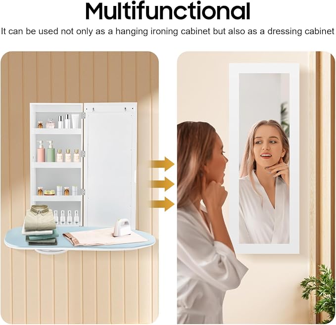 Wall-Mounted Ironing Board Cabinet - Image 6