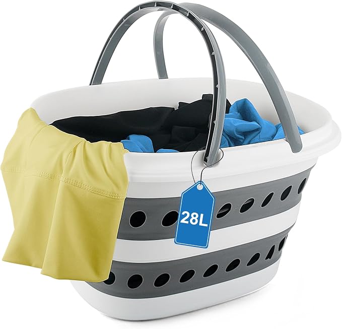 28L Collapsible Laundry Basket by BIDFUL
