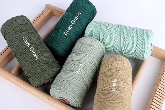 NOANTA Natural Macrame Cord 3mm x 109Yards, Cotton Cord - Image 4