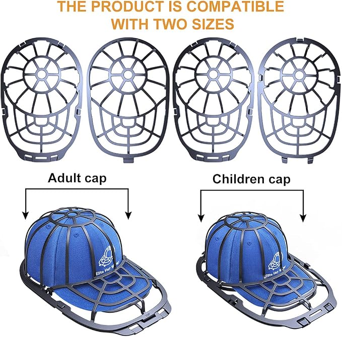 Eiito Hat washer for Washing machcine, 2 Pack Hat Cleaner for Baseball Caps Hat - Image 2