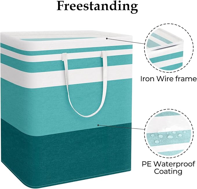 StorageRight Large Collapsible Laundry Basket Hamper - Image 3