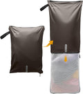 Mesh Laundry Bag for Travel, and Camping – Large Washable Zippered Dirty by ETROL-US