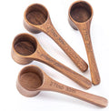 4PCS Wooden Scoops Acacia Wood Scoop by MornHalo