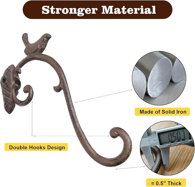 Z metnal Cast Iron Plant Hanger - Image 4