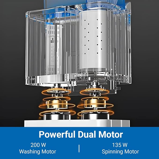 32 lbs Compact Mini Twin Tub Washing Machine - Image 6