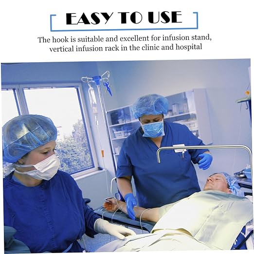 Stainless Steel Infusion Rack Hook Easy to Install Infusion Stand Accessory - Image 7