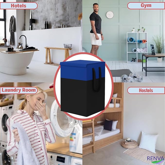RENVA 75L Laundry Basket for Clothes, Basket - Image 8