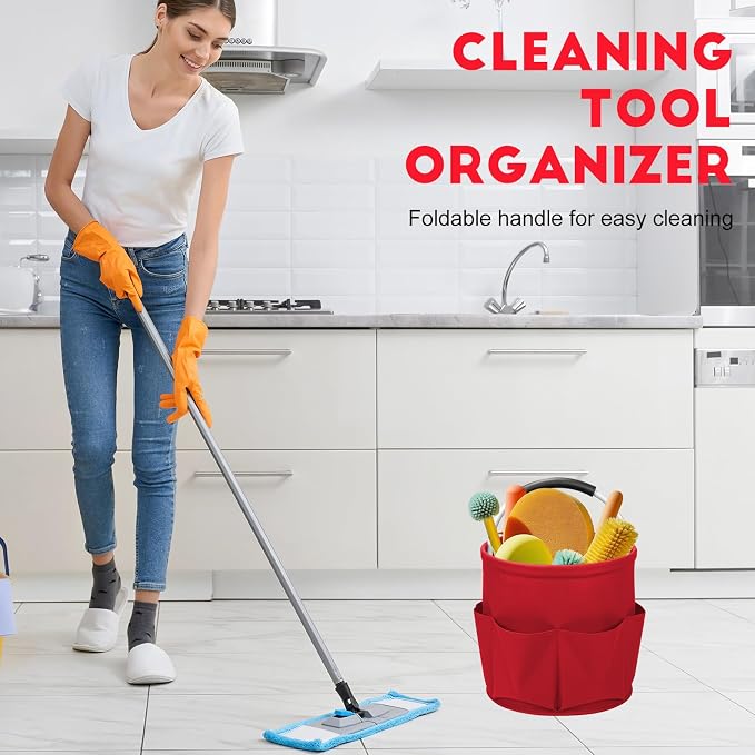 Cleaning Caddy for Cleaning Supplies, 17L Cleaning Supply Caddy - Image 3