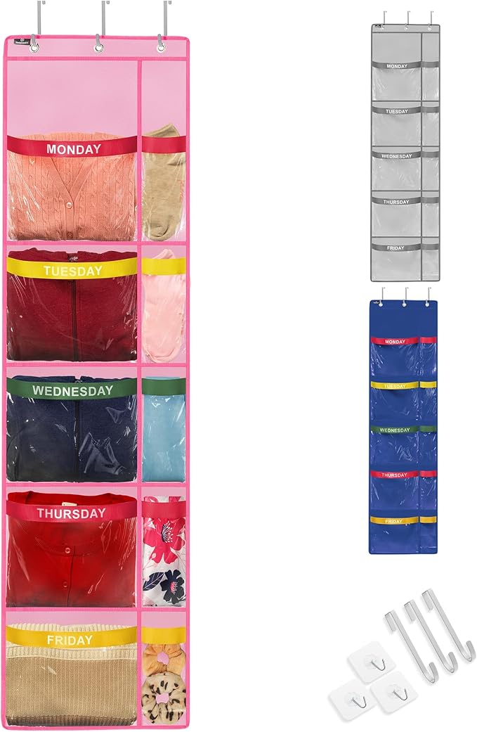 Over the Door Weekly Clothes Organizer by Handy+Laundry
