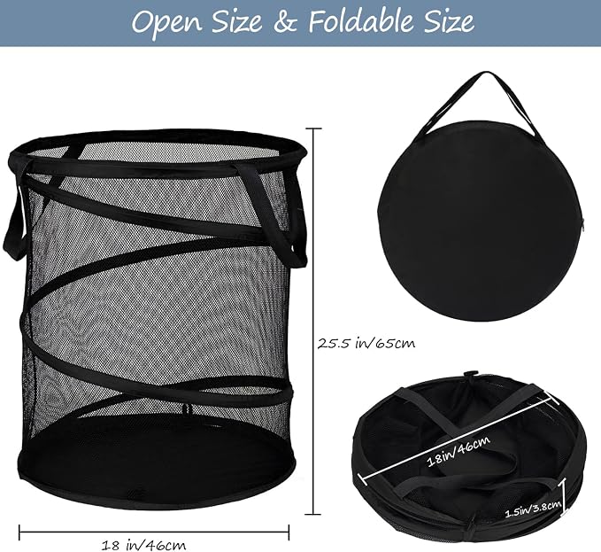 BATTOO Collapsible Laundry Baskets, Foldable Hamper - Image 3