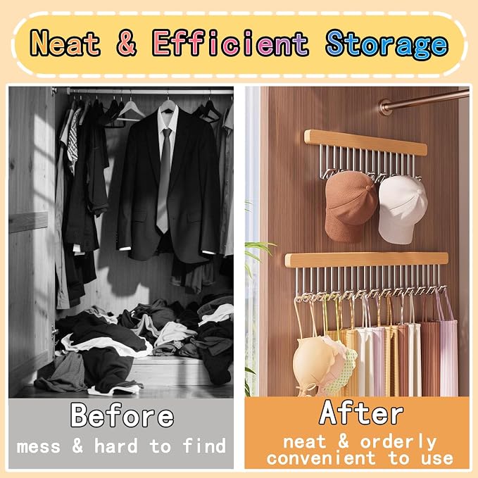 closet valet rod slide out, Space Saving Hanger - Image 2