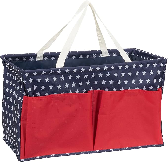 Household Essentials Red, and Blue Krush Container All-Purpose Utility Tote - Image 4
