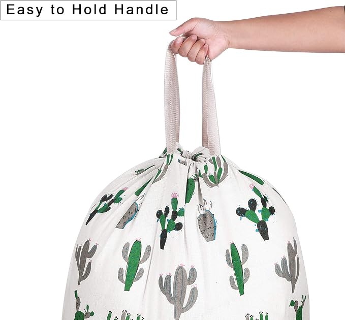 Extra Large Laundry Bag with Drawstring and Handle, Heavy Duty Travel Dirty - Image 3
