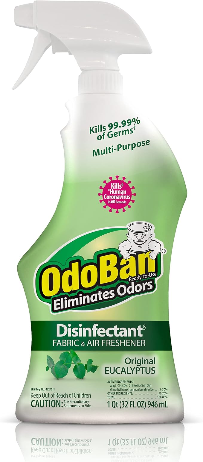 OdoBan Ready-to-Use Disinfectant and Odor Eliminator, 32 Ounce Spray Bottle by OdoBan
