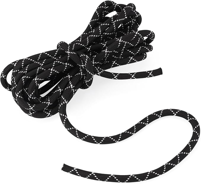 FASHEWELRY 5.47 Yards 8mm Round Polyester Cord Rope Thick Braid Macrame Cord by FASHEWELRY