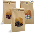 Cookie Bags for Packaging with Window Tin Tie Tab Lock & Thank You Sticker by fromUSASmallBusinessBrand