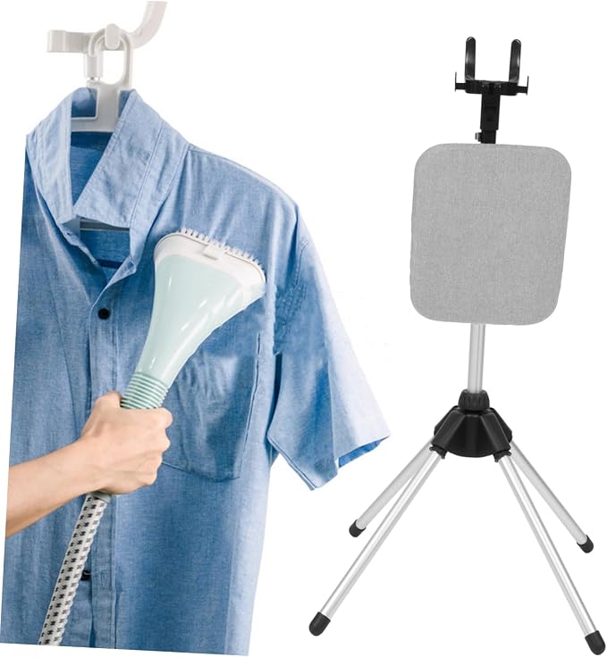 Happyyami Portable Ironing Board Steamer Rack Clothes Hanger Stand Foldable - Image 4