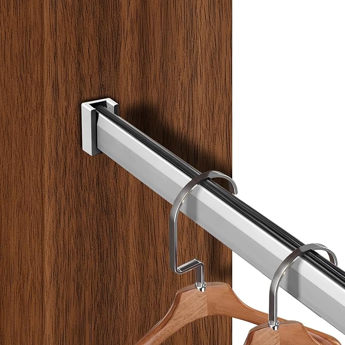 Closet Rod - Cuttable Wardrobe Garment Bar Kit - Heavy Duty Closet Rods - by AGFKXO