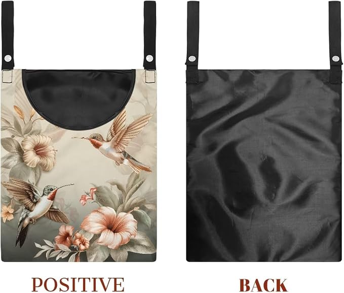 Hummingbird Laundry Clothespin Bag Clothes Pins, Polyester Clothes Pin Hanging - Image 7