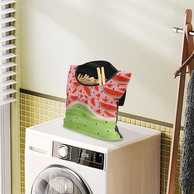 Watermelon Pin Collector Bag Reusable Clothespin Storage Organizer Wall Hanging - Image 2