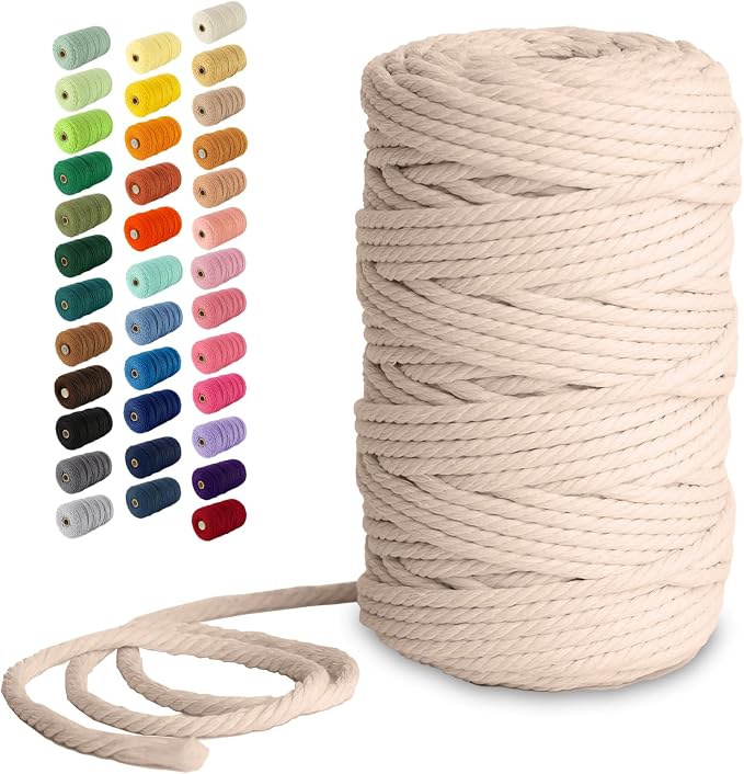 Nook Theory Macrame Cord - 5mm 109 Yards Cotton Rope by NookTheory