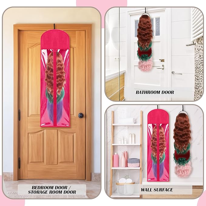 Blulu 10 Pcs Wig Hangers Rack for Multiple Wigs - Image 6