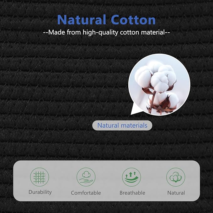 Cotton Rope Basket, Storage Baskets - Image 2