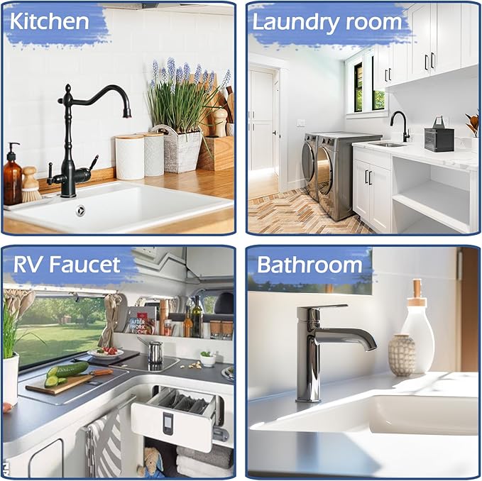 Kitchen Sink Splash Guard, Silicone Faucet Guard & Draining Mat, Bathroom and - Image 7