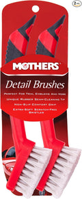 Mothers Car Detailing Brush for Stain and Hair Removal on Vinyl and Leather by Mothers