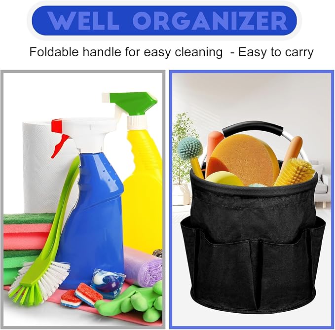 Cleaning Caddy for Cleaning Supplies, 17L Cleaning Supply Caddy - Image 6