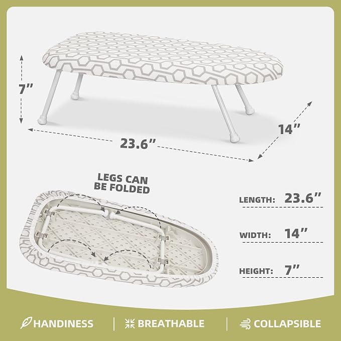 24x14in Tabletop Mini Ironing Board - Image 5