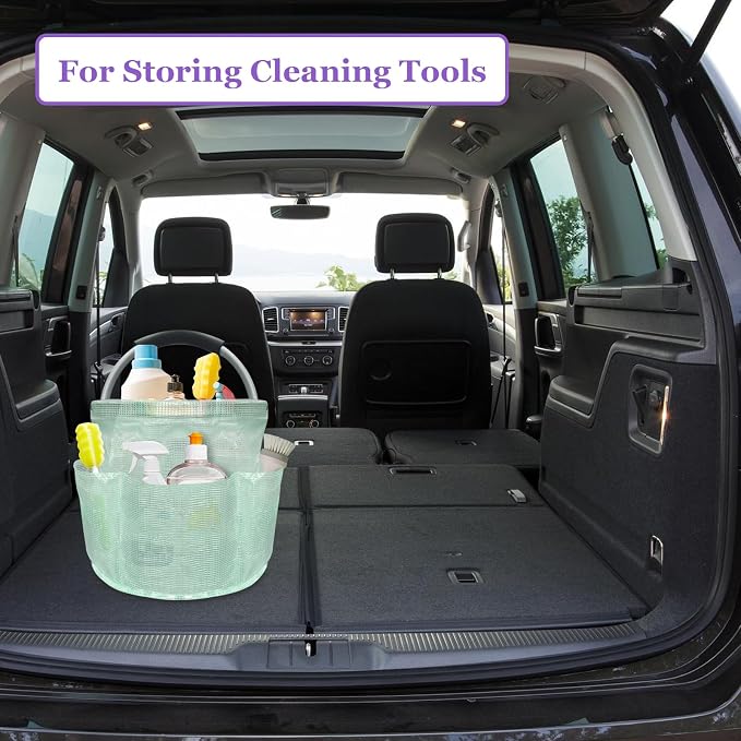 17L Cleaning Caddy for Cleaning Supplies, Foldable Tool Bucket Organizer - Image 4
