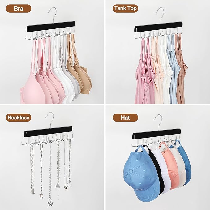 TOPIA HANGER 20 Hooks 2 in 1 Belt Tie Hanger - Image 6