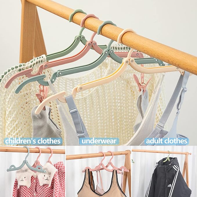 24 PCS Travel Hangers, Portable Folding Clothes Hangers - Image 5